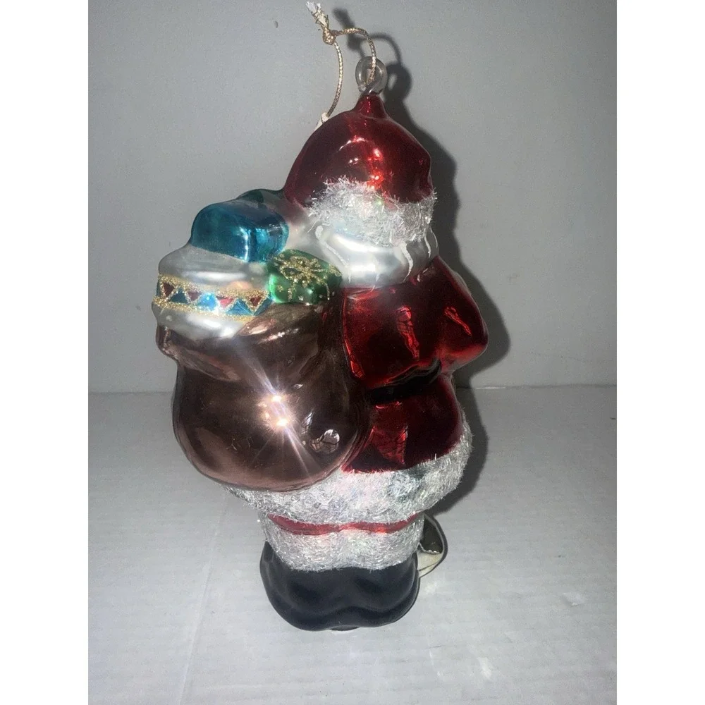 Christopher‎ Radko Hand Blown Glass Santa Christmas Ornament 11 Inches Large